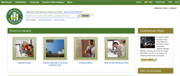 Screenshot of Small Business Reference Center homepage.