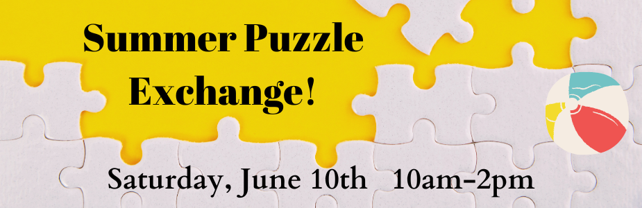 yellow background with white puzzle peices